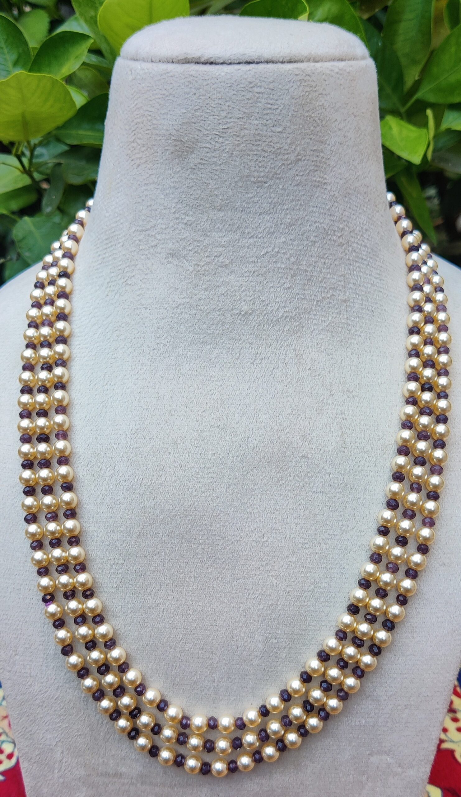 Elevate your elegance with the Syrosky Pearl with Onex Necklace