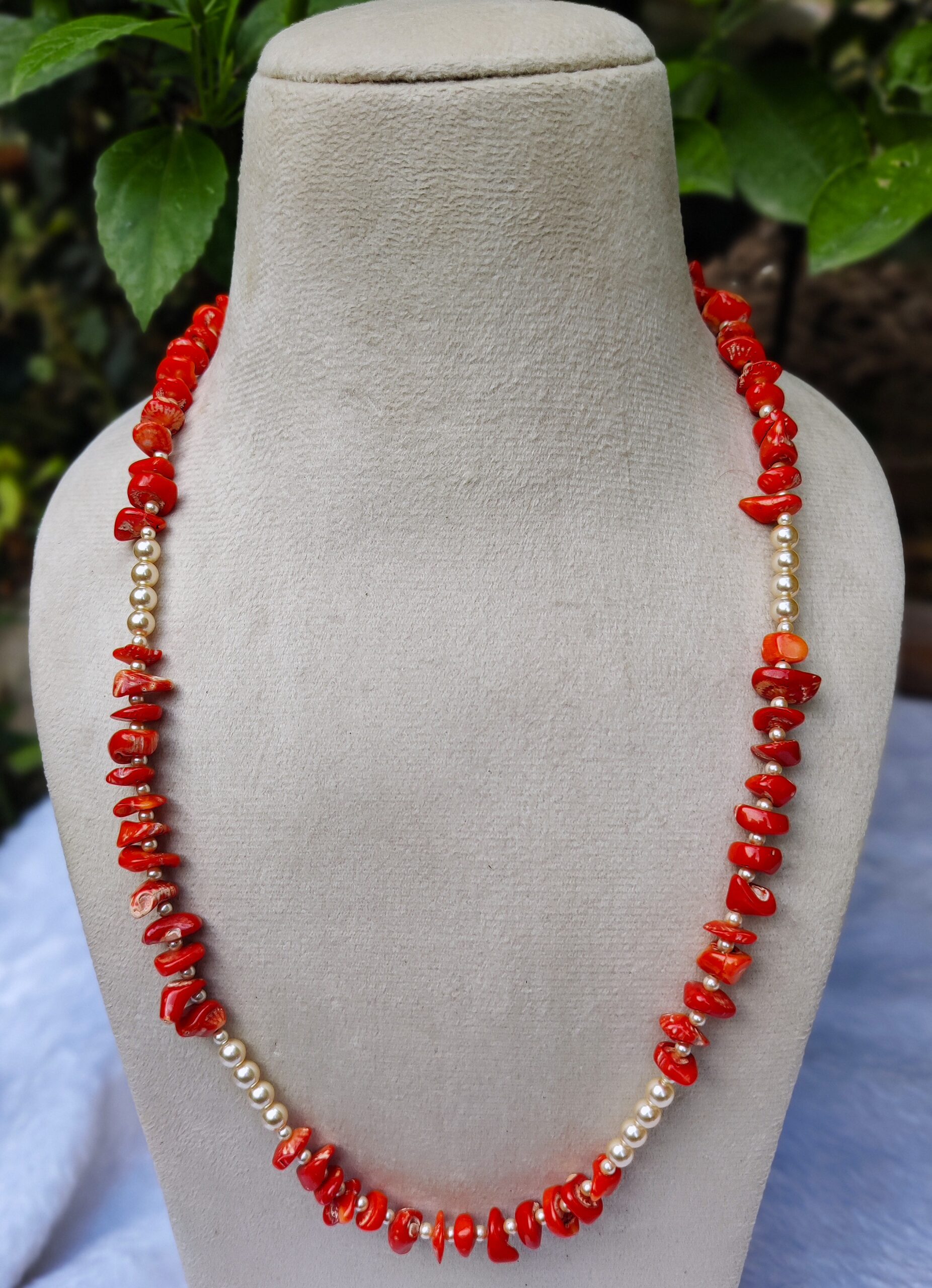 Pearl & Coral Harmony Necklace